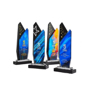 Customized Premium Glass Trophy - ATT001