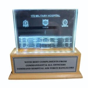 Crystal Cube With 3d Engraving - CGT024