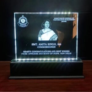 Engraved Glass Trophy - GLT003