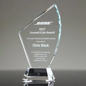 Glass Crystal Trophy - CGT022