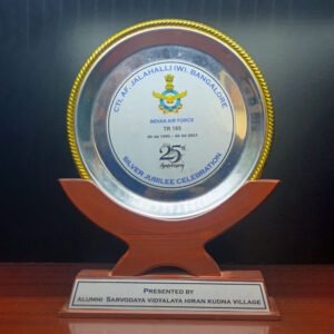 Metal Plate Wooden Trophy - WTT003