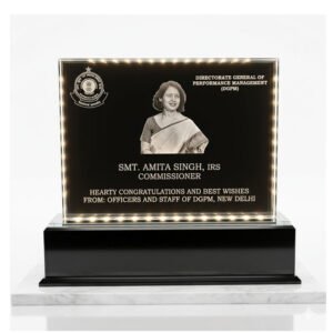 Engraved Glass Trophy - GLT003