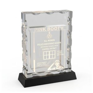 Transparent Crystal Trophy - CGT014