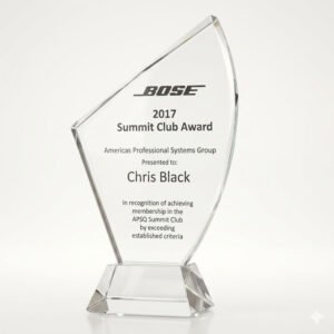 Glass Crystal Trophy - CGT022