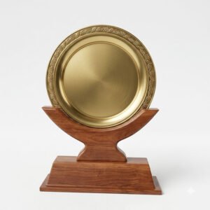 Wooden Metal Plate Memento - MTT002