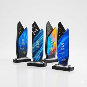 Customized Premium Glass Trophy - ATT001